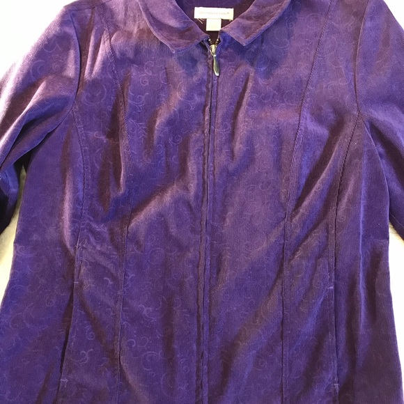 Christopher & Banks purple jacket large - Picture 5 of 8